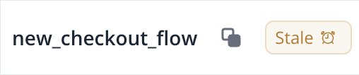 The Stale tag displayed against a feature in the Features list